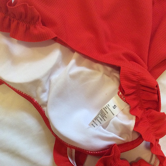 Red One Piece Swimsuit - Picture 4 of 4